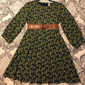 Fossil Floral Babydoll Waist Dress